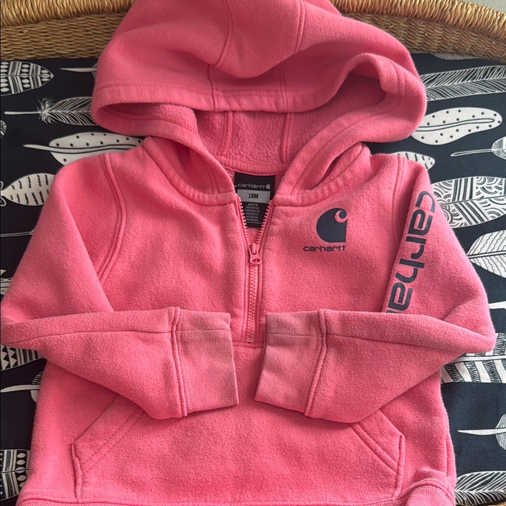 Carhartt Kids Bright Pink Hoodie